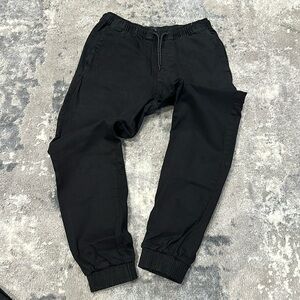 Black slim joggers